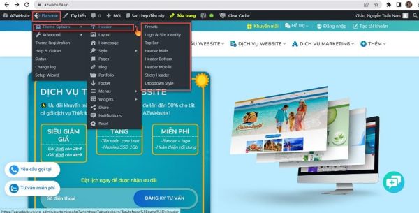 Huong dan cach chinh sua noi dung dau trang tren website