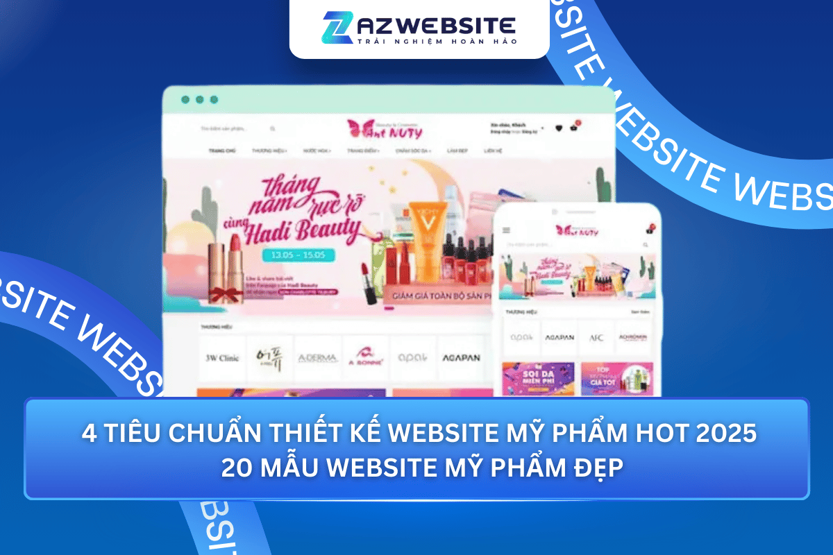 thiết kế website mỹ phẩm